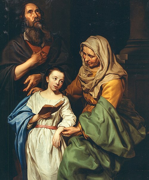 The Education of the Virgin, 1656, Michaelina Woutiers