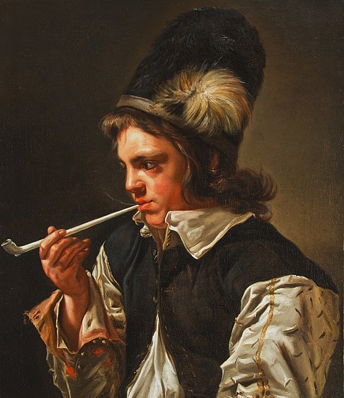 Young Man Smoking a Pipe, 1656, Michaelina Woutiers