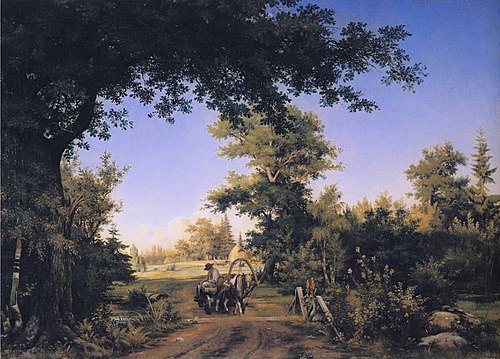 View on the Outskirts of St. Petersburg, 1856, Ivan Chichkine