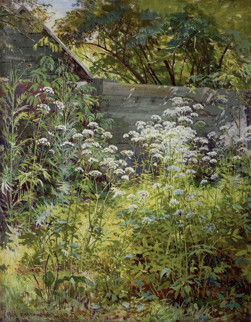 Corner Overgrown Garden. Aegopodium-grass, 1884, Ivan Chichkine