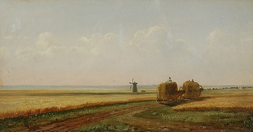 The Road in the Valley, 1861, Ivan Shishkin