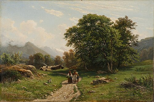 Swiss Landscape, 1866, Ivan Shishkin
