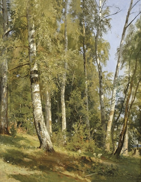 Birch Grove, 1871, Ivan Shishkin