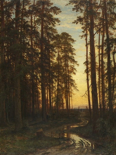 Evening in a Pine Forest, 1875, Ivan Shishkin