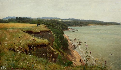 Off the coast of the Gulf of Finland (Udrias near Narva). Study, 1888, Ivan Chichkine