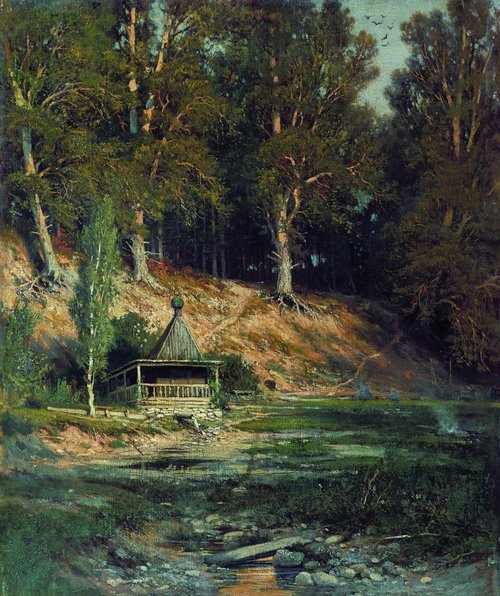 Часовня в лесу, 1890, Ivan Chichkine