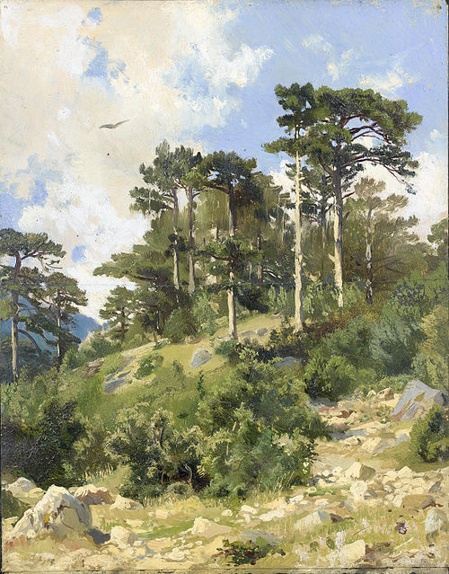 Wooded landscape, 1900, Ivan Chichkine