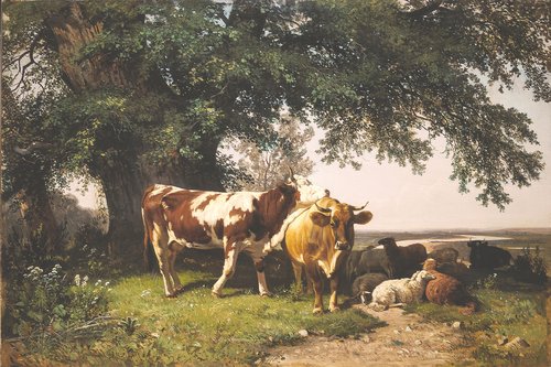 Herd under the Trees, 1864, Ivan Chichkine