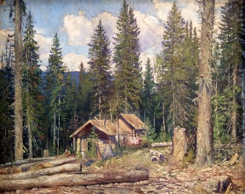 Hut in the Forest, 1900, Ivan Chichkine