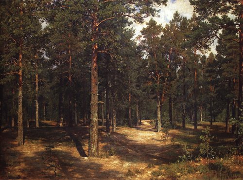Path among the pines, 1883, Ivan Chichkine