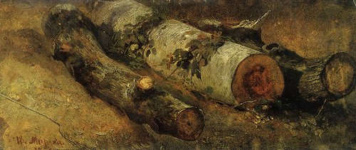 Cut-down Birch-trees, 1864, Ivan Chichkine