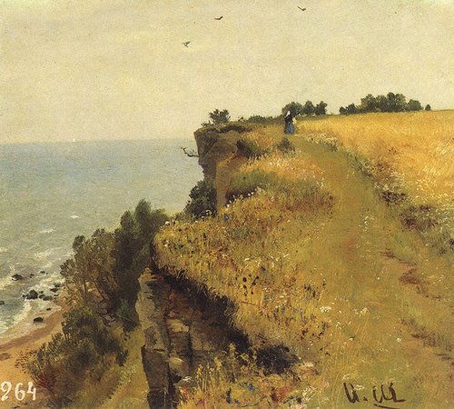On the Shore of the Gulf of Finland (Udrias near Narva). Study, 1888, Ivan Shishkin