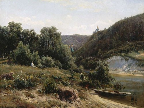 At the monastery, 1870, Ivan Chichkine