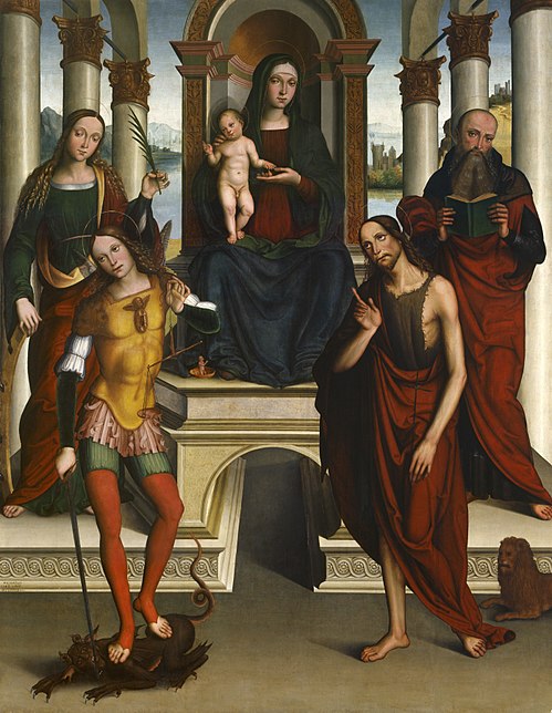 Madonna and Child Enthroned with Saints, 1506, Michele Coltellini