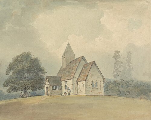 Church with Wooden Belfry - one of three versions, , Samuel Davis