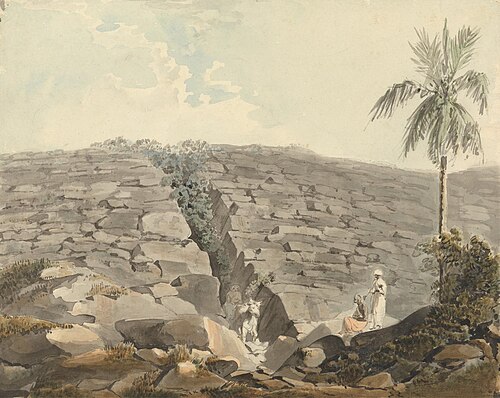 Cleft in a Formation of Rocks, , Samuel Davis