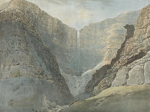 Rocky Gorge with a Waterfall, , Samuel Davis