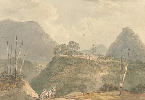 The Village of Buxadaur [Buxa Duar] [Thibet], 1783, Samuel Davis