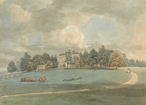 A Country House with Figures on the Drive, , Samuel Davis