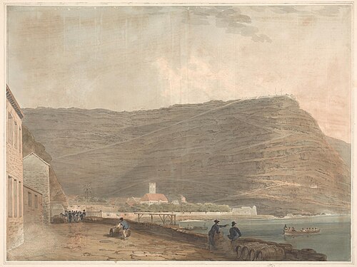 Coastal English Settlement Surrounded by Mountains, , Samuel Davis
