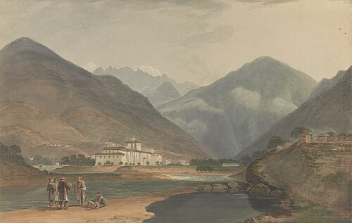 The Former Winter Capital of Bhutan at Punakha Dzong, 1783, Samuel Davis