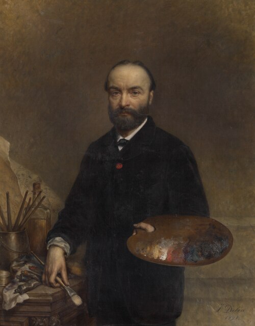 The Painter Charles Verlat, 1891, Jozef Delin