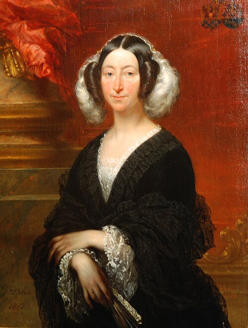 Portrait d'Albertina du Bois, 1852, Jozef Delin