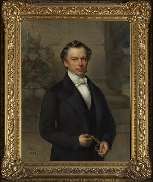 Portrait d'Edouard Jean-Hyacinthe Moretus Plantin, 1852, Jozef Delin