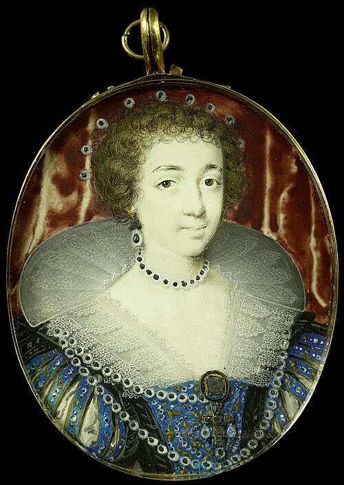Portrait of Henriëtte Maria (1609-1669), wife of Charles I of England, 1650, John Hoskins