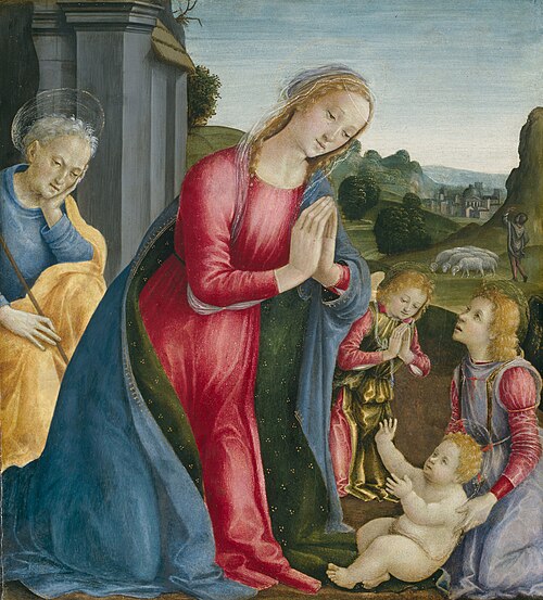The Adoration of the Christ Child, 1490, Vincenzo Frediani
