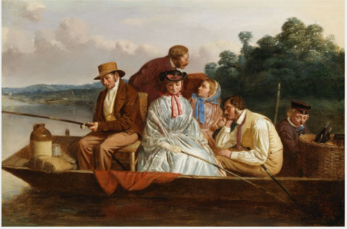 An Angling Party, 1860, Matthew James Lawless