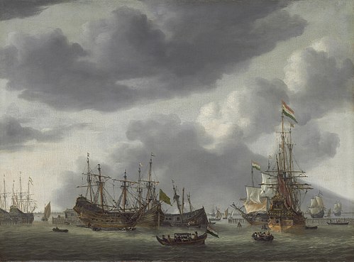 Amsterdam Harbor Scene, 1658, Reinier Nooms