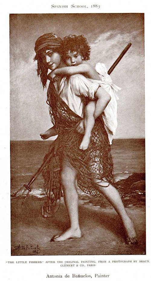 The Little Fishers, 1883, Antonia de Bañuelos Thorndike