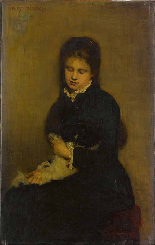 Jeune fille au chat, , Jenny Zillhardt