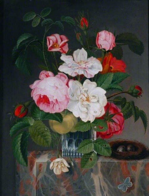 Roses with a Bird's Nest, , Michel-Joseph Speeckaert