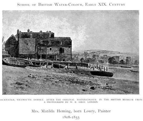 Backwater, Weymouth, 1840, Matilda Heming