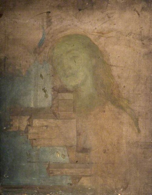 Head of a Woman Superimposed over an Italian Building, , Louisa Starr