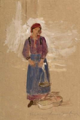 Figure Study, Tirano, Italy, 1904, Louisa Starr