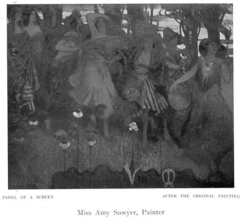 Panel of a Screen, 1905, Amy Sawyer