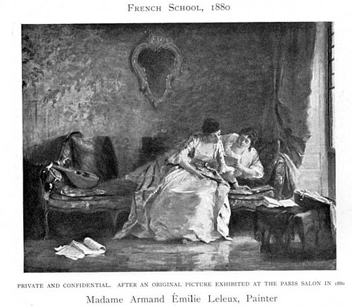 Private and Confidential - 1880, 1880, Louise-Émilie Leleux-Giraud