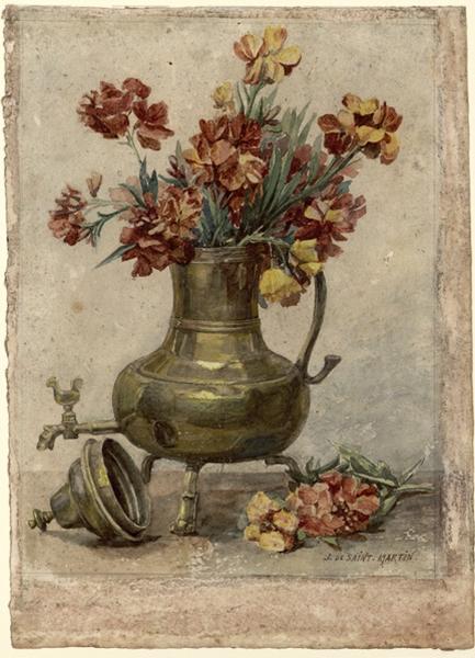 étude de fleurs, , Uranie Alphonsine Colin-Libour