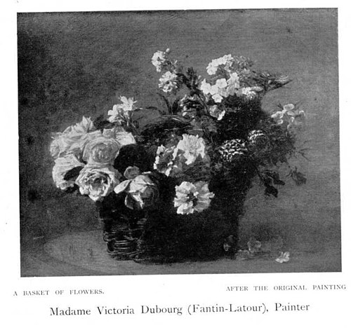 Une corbeille de fleurs, 1900, Victoria Dubourg