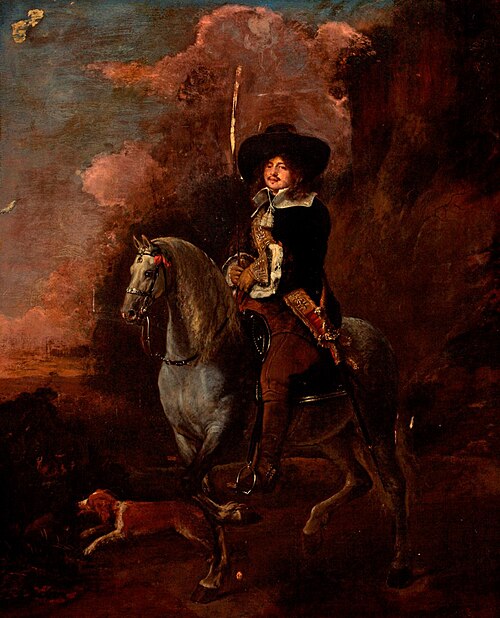 Cavalier on a Grey Horse, , Abraham van Calraet
