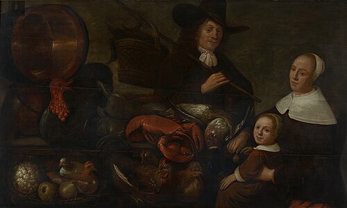 Portrait of a family, 1662, Abraham van Calraet