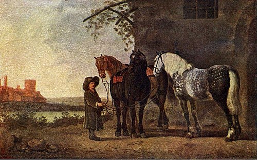 Horses, 1700, Abraham van Calraet