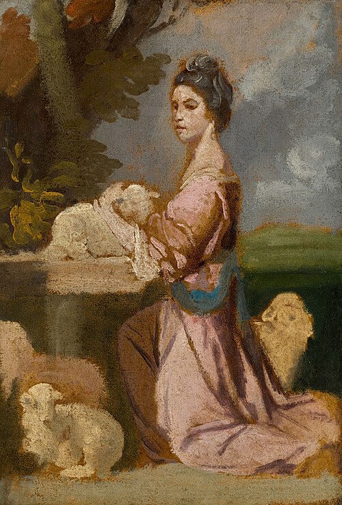 Portrait of Lady Mary Leslie, , Joshua Reynolds