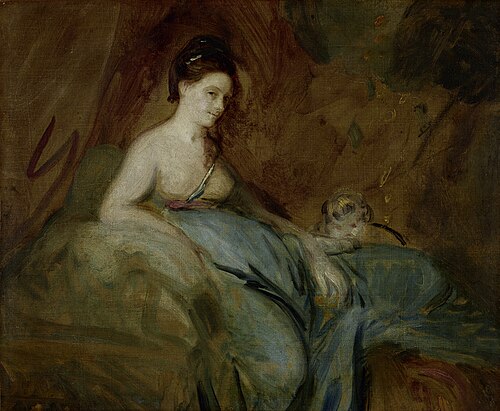 The actress Kitty Fisher as Danae, 1764, Joshua Reynolds