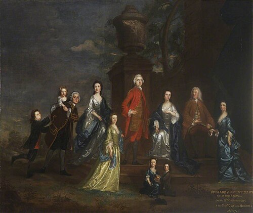 Richard Eliot and Family, 1746, Joshua Reynolds