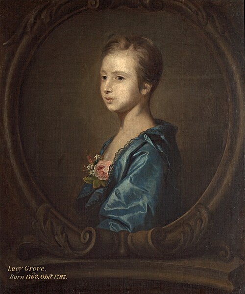 Lucy Sneyd (Later Mrs Grove) (1748–1789) (?), 1756, Joshua Reynolds