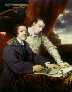 James Paine, Architect and his Son, James, 1764, Joshua Reynolds